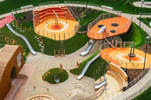 Готовый двор-парк ЖК "Достижение"