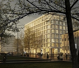 "Никитский 6" начались работы по установке окон Schüco